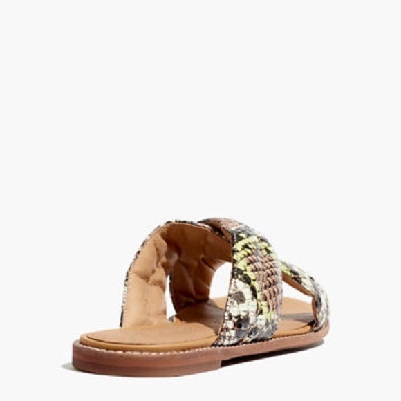 MADEWELL Skyler Sandal Snake Embossed Leather - Picture 4 of 8